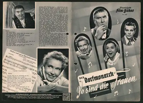 Filmprogramm IFB Nr. 642, Der Dorfmonarch, So sind die Frauen, Joe Stöckel, Elise Aulinger, Regie Joe Stöckel