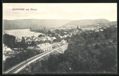 AK Boppard am Rhein, Teilansicht