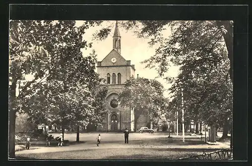 AK Hasselfelde, Marktplatz mit Kirche