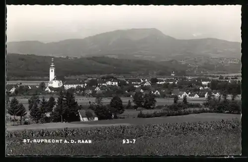 AK St. Ruprecht a. d. Raab, Totale mit Kirche