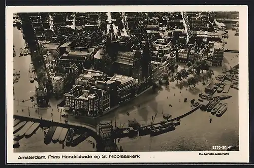 AK Amsterdam, Prins Hendrikkade en St. Nicolaaskerk