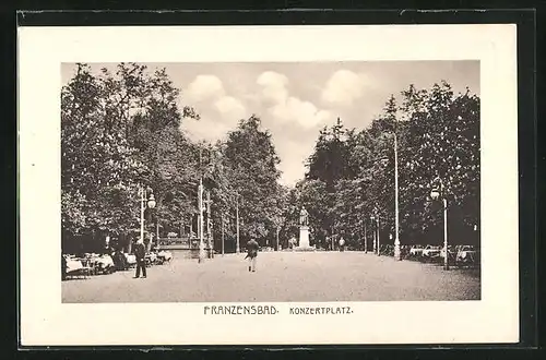 AK Franzensbad, Blick auf den Konzertplatz