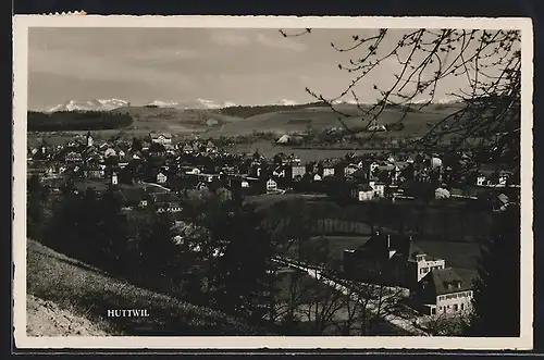 AK Huttwil, Teilansicht mit Bergen