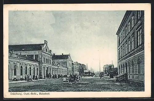 AK Oderberg, Partie am Bahnhof