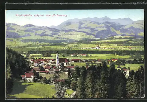 AK Kiefersfelden, Panoramablick vom Hechtseeweg