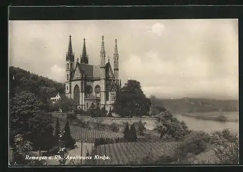 AK Remagen a. Rhein, Apollinariskirche