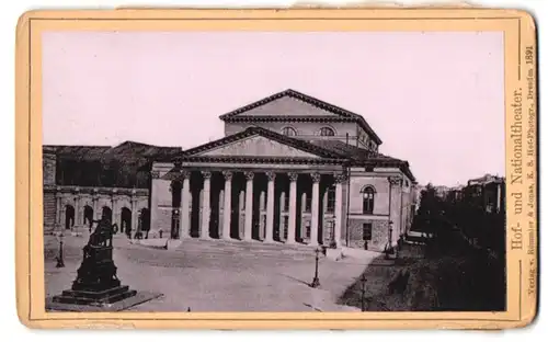 Fotografie Römmler & Jonas, Dresden, Ansicht München, Hof- und Nationaltheater