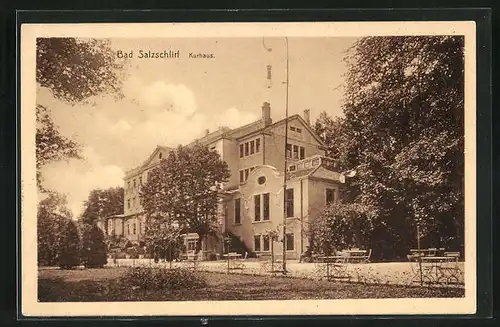 AK Bad Salzschlirf, Hotel Kurhaus im Sonnenschein