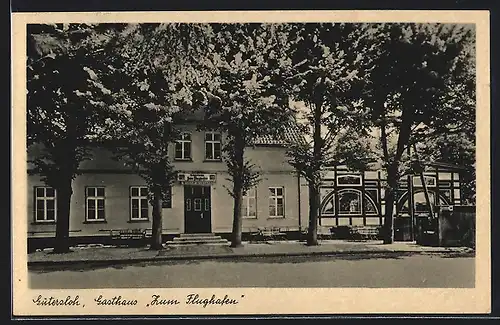 AK Gütersloh, Gasthaus Zum Flughafen