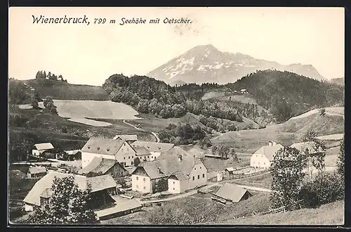 AK Wienerbruck, Teilansicht mit Oetscher