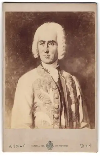 Fotografie J. Löwy, Wien, Michale Johann von Wallis (1732-1798), Österreichischer Feldmarschall