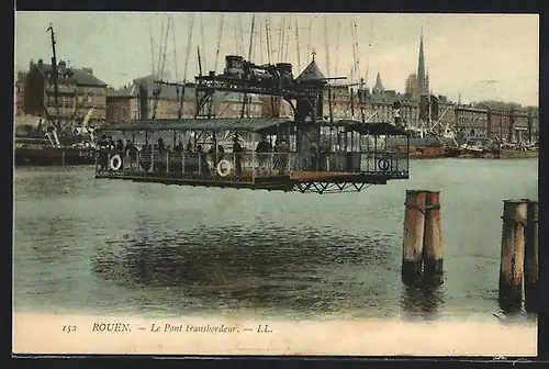 AK Rouen, Le Pont Transbordeur, Schwebefähre