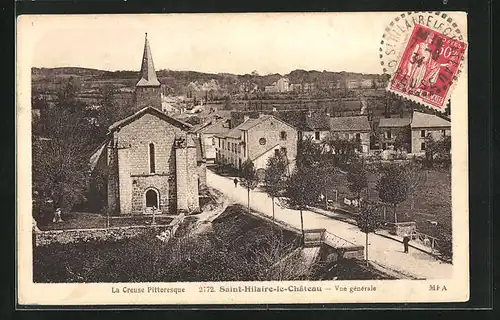 AK Saint-Hilaire-le-Châteqau, Totalansicht der Ortschaft