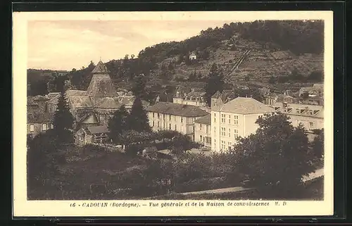 AK Cadouin, Vue générale et de la Maison de convalescence