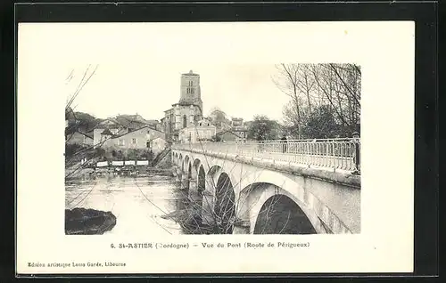 AK Saint-Astier, Vue du Pont