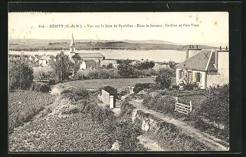 AK Kérity, Vue sur la Baie de Paulafret, Dans le lointain, Guilben et Ports-Even