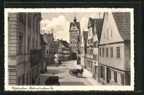 AK Weissenhorn, Hauptstrasse mit unterem Tor