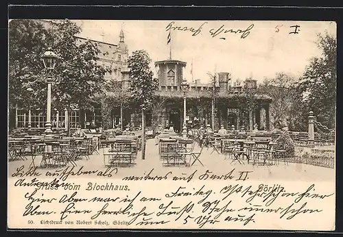 AK Görlitz, Gasthaus Blockhaus