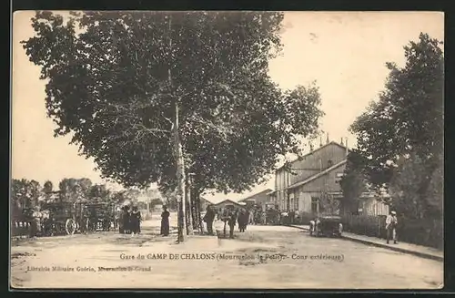 AK Champ de Chalons, Gare, Bahnhof