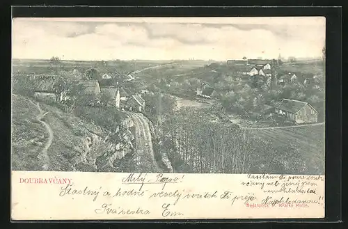 AK Doubravcany, Blick auf das Dorf