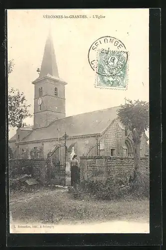 AK Véronnes-les-Grandes, l'Eglise