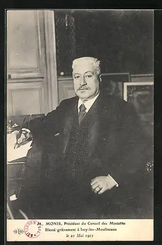 AK M. Monis, Président du Conseil des Ministres