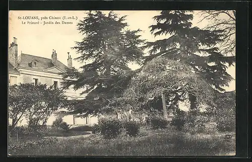 AK Chinon, St-Louans, le Prieuré, Jardin des Dames