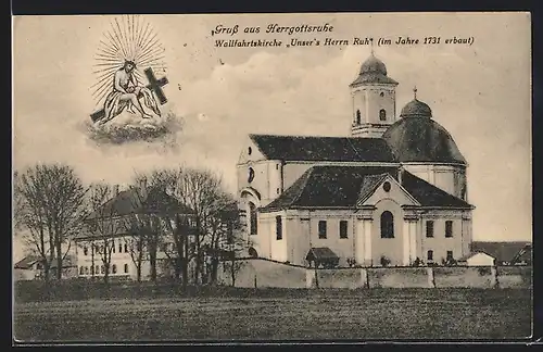 AK Herrgottsruhe, Wallfahrtskirche Unser`s Herrn Ruh, Jesus