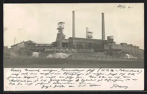 Foto-AK Stassfurt, Gewerkschaft Ludwig II., Salzbergwerk