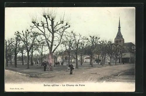 AK Selles-sur-Cher, le Champ de Foire