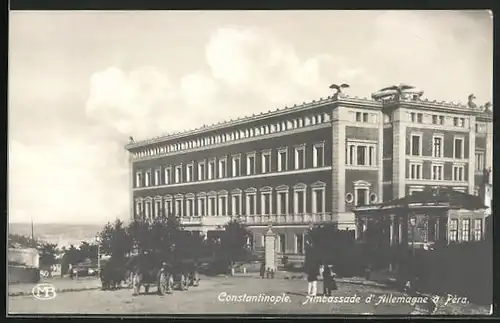 AK Constantinople, Ambassade d`Allemagne a Péra