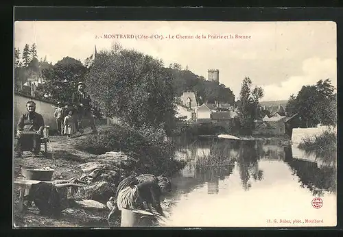 AK Montbard, Le Chemin de la Prairie et la Brenne