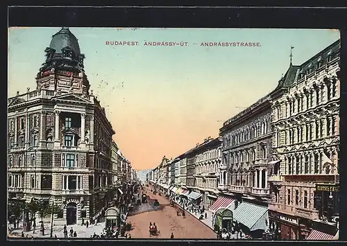 AK Budapest, Geschäfte in der Andrassystrasse