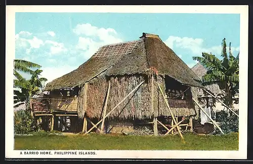 AK Philippine Islands, a Barrio Home