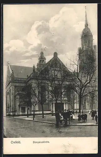 AK Crefeld, An der Dionysiuskirche