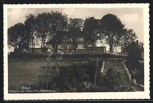 AK Erfurt, Aufgang zum Parkkaffee am Hopfenberg