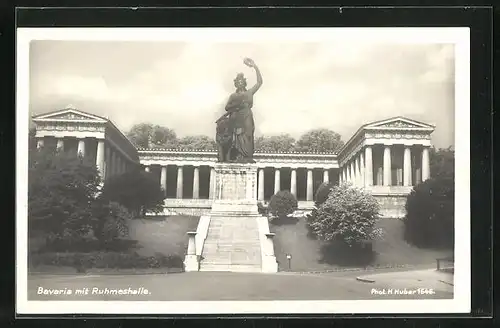 AK München, Bavaria mit Ruhmeshalle