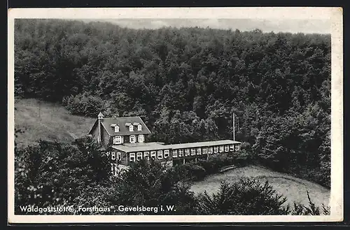 AK Gevelsberg i. W., Waldgaststätte Forsthaus