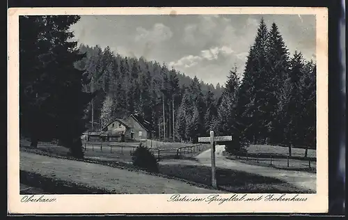 AK Clausthal-Zellerfeld, Spiegeltal-Partie mit Zechenhaus