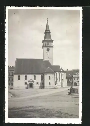 AK Jemnice, Aussenansicht der Kirche