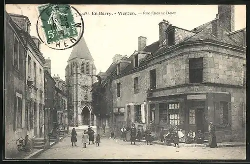 AK Vierzon, Rue Etienne Dolet