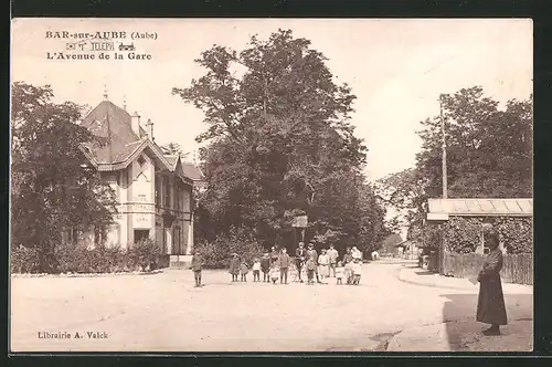 AK Bar-sur-Aube, L`Avenue de la Gare