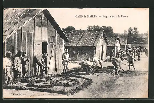 AK Camp de Mailly, Préparation à la Revue