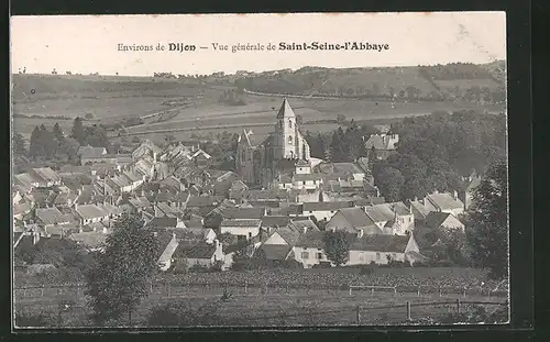 AK Saint-Seine-l`Abbaye, Vue générale