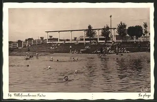 AK Villefranche-sur-Saône, La plage