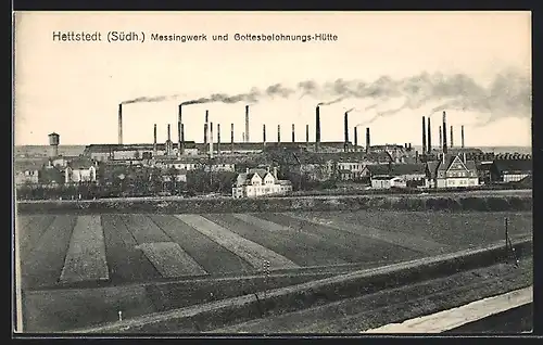 AK Hettstedt, Messingwerk u. Gottesbelohnungs-Hütte