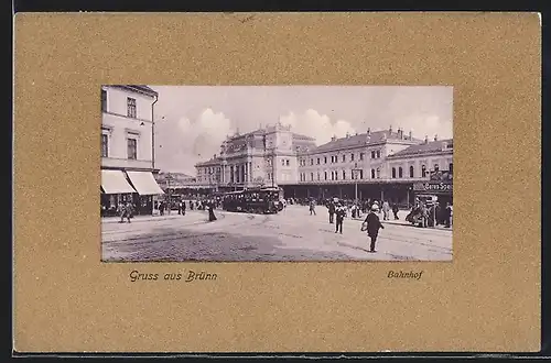 AK Brünn / Brno, Bahnhof