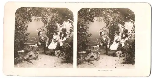 Stereo-Fotografie Neue Photographische Gesellschaft, Berlin-Steglitz, Genrebilder - Trachten