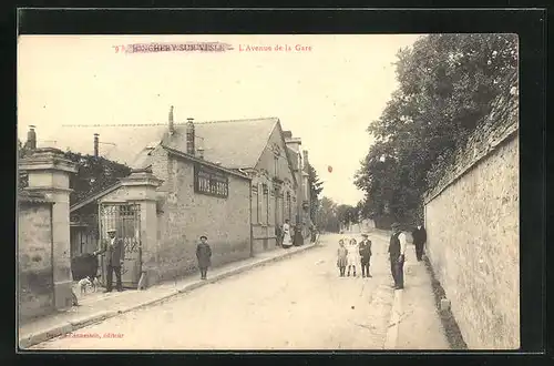 AK Jonchery-sur-Vesle, L`avenue de la Gare