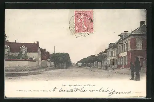 AK Marcilly-sur-Seine, L`Entrée